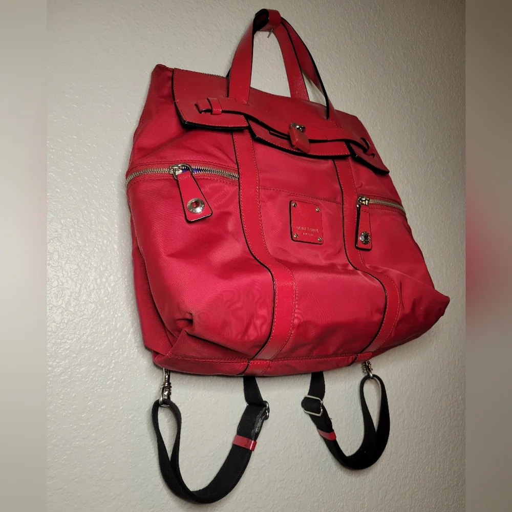 henri bendel red backpack